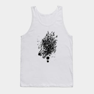 Wolf on fire 2 Tank Top